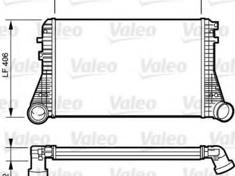 Intercooler, compresor VW GOLF VI (5K1) (2008 - 2013) VALEO 818795 piesa NOUA