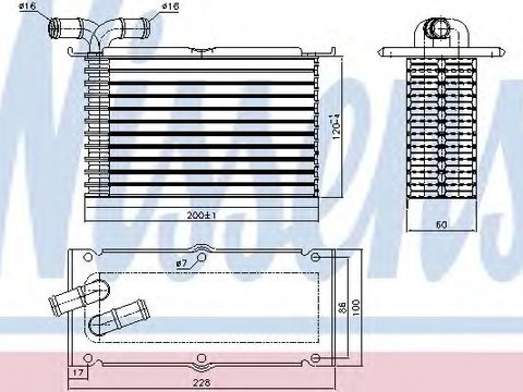 Intercooler, compresor VW GOLF VI (5K1) (2008 - 2013) NISSENS 96470 piesa NOUA