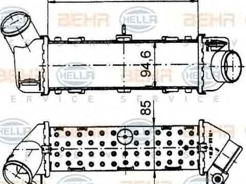 Intercooler compresor VW POLO 1,9 TDI 98- - Cod intern: W20089466 - LIVRARE DIN STOC in 24 ore!!!