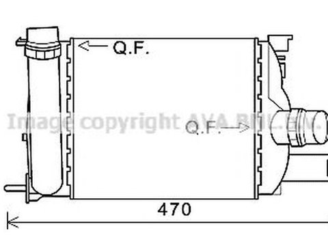 Intercooler DACIA LOGAN II AVA D4013
