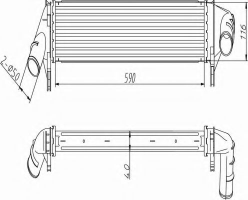 Intercooler DACIA LOGAN MCV (KS_) (2007 - 2016) QWP WIC135