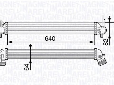 Intercooler DAEWOO LANOS KLAT MAGNETI MARELLI 351319202410