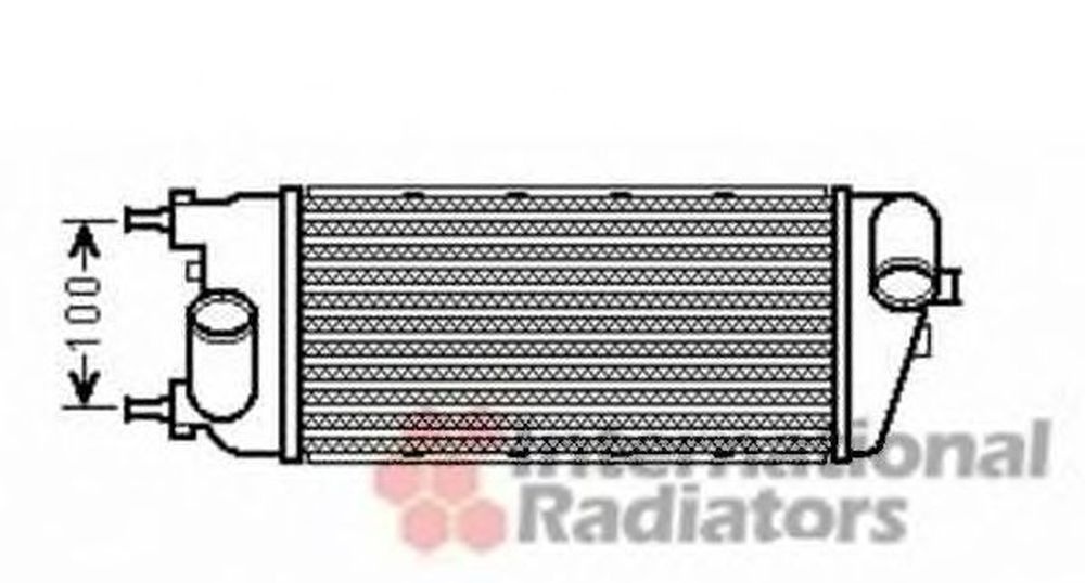 Intercooler FIAT 500 312 VAN WEZEL 17004391