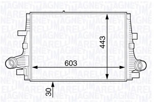 Intercooler FIAT CROMA 154 MAGNETI MARELLI 351319202100