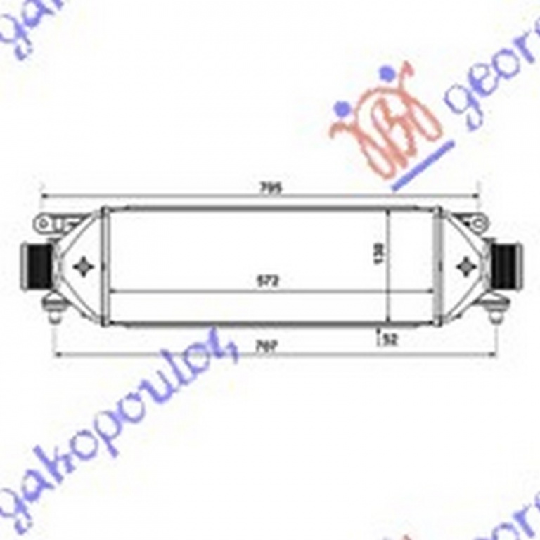 INTERCOOLER FIAT DOBLO 2015-> Radiator intercoo