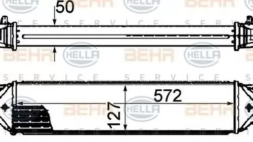 Intercooler FIAT DOBLO caroserie inchisa combi 263 HELLA 8ML 376 899-131 PieseDeTop
