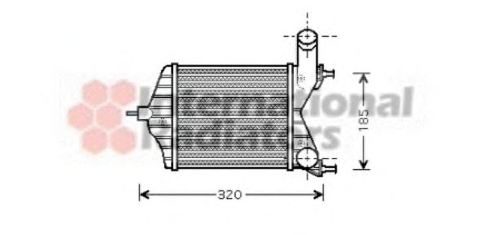 Intercooler FIAT IDEA 350 VAN WEZEL 17004280