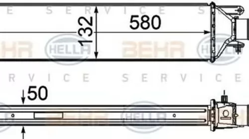 Intercooler FIAT LINEA 323 HELLA 8ML376746691 PieseDeTop