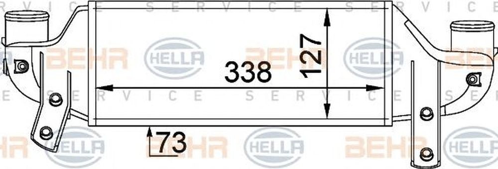 Intercooler FORD FIESTA IV JA JB HELLA 8ML 376 746-621