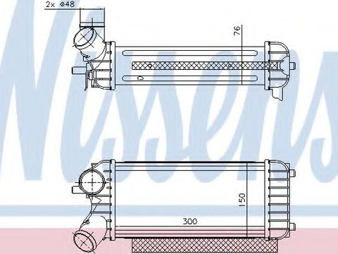 Intercooler FORD GRAND C-MAX Van (2010 - 2016) NISSENS 96491