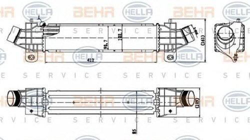 Intercooler FORD MONDEO III B5Y HELLA 8M