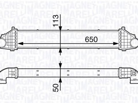 Intercooler FORD TRANSIT caroserie E MAGNETI MARELLI 351319202600