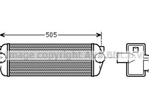 Intercooler FORD TRANSIT CONNECT P65 P70 P80 AVA FD4443