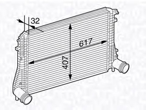 Intercooler FORD TRANSIT platou sasiu E MAGNETI MARELLI 351319202840