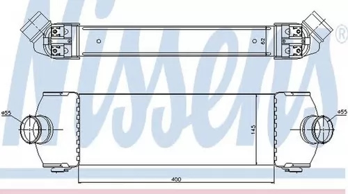 Intercooler FORD TRANSIT platou sasiu NISSENS 96641 PieseDeTop