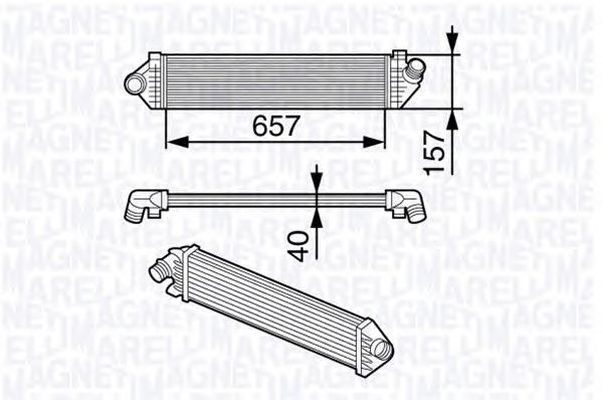 Intercooler HONDA ACCORD V CE CF MAGNETI MARELLI 351319202050