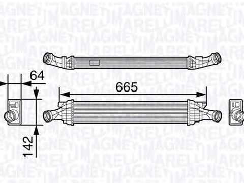 Intercooler HYUNDAI LANTRA II Wagon J-2 MAGNETI MARELLI 351319202260