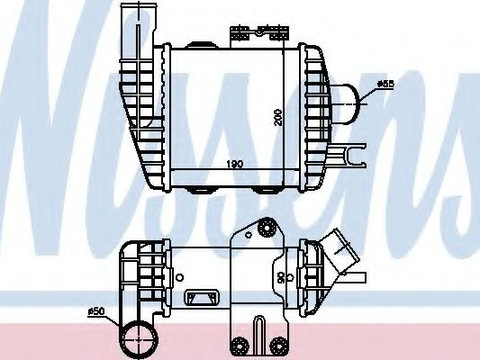 Intercooler HYUNDAI TUCSON (JM) (2004 - 2010) NISSENS 96661