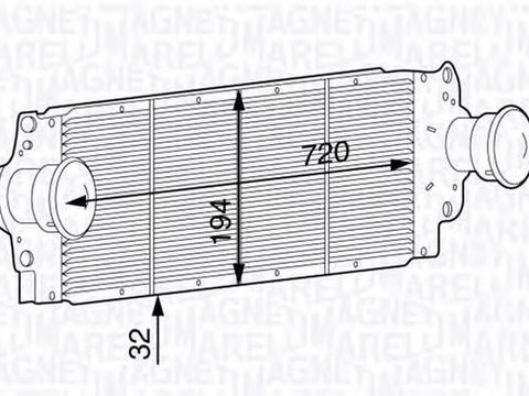 Intercooler LANCIA PHEDRA 179 MAGNETI MARELLI 351319201950