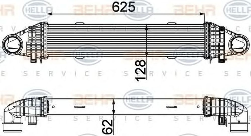 Intercooler MERCEDES-BENZ C-CLASS T-Model S204 HEL