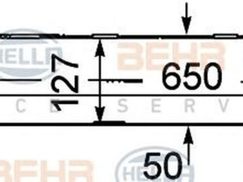 Intercooler MERCEDES-BENZ C-CLASS W203 HELLA 8ML 376 746-331