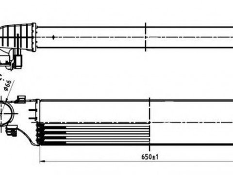 Intercooler MERCEDES-BENZ CLK C209 NRF 30164A PieseDeTop