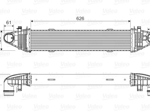 INTERCOOLER MERCEDES-BENZ E-CLASS Coupe (C207) E 250 CGI (207.347) 204cp VALEO VAL818616 2009 2010 2011 2012 2013 2014 2015 2016