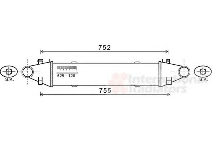 Intercooler MERCEDES-BENZ E-CLASS T-Model S212 VAN WEZEL 30004556