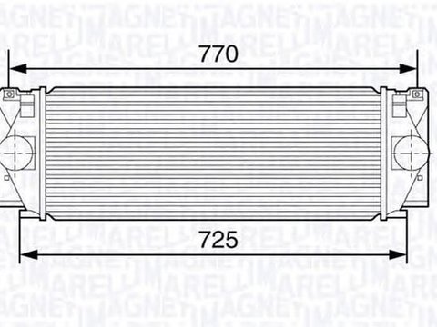 Intercooler MERCEDES-BENZ SPRINTER 5-t caroserie 906 MAGNETI MARELLI 351319203630