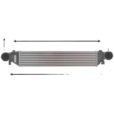 Intercooler MERCEDES C-CLASS W203 2000->2007, C-CLASS Coupe Sport CL203 2001->2008 pentru C 200 CGI Kompressor , perioada 2003 2004 2005 2006 2007 2008 PIESA NOUA pana la an de fabricatie 06/2004, grosime mm 50, dimensiuni 650 x 126 x 50 mm,