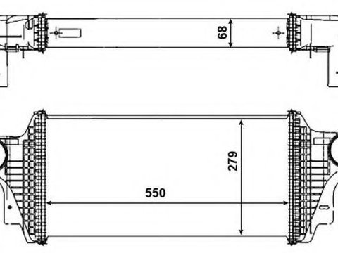 Intercooler MERCEDES M-CLASS (W164) (2005 - 2016) NRF 30465