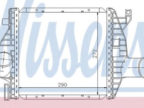 Intercooler MERCEDES VITO caroserie (638) (1997 - 2003) NISSENS 96843