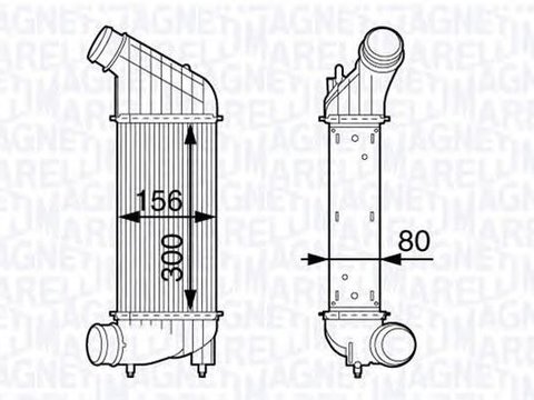 Intercooler MITSUBISHI CARISMA limuzina DA MAGNETI MARELLI 351319202040