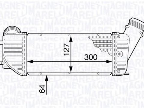 Intercooler MITSUBISHI L 200 K3 T K2 T K1 T K0 T MAGNETI MARELLI 351319202200