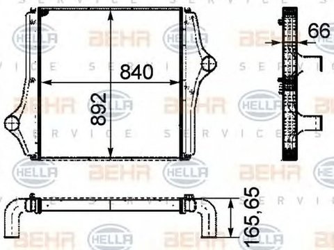 Intercooler NEOPLAN Cityliner HELLA 8ML376724431