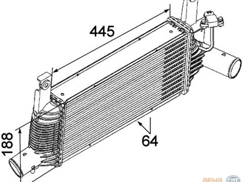 Intercooler nissan navara (produs nou)