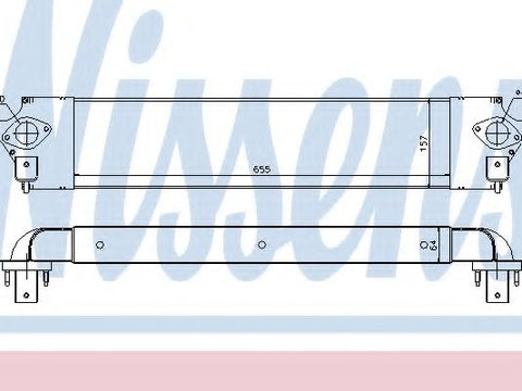 Intercooler NISSAN X-TRAIL (T31) (2007 - 2013) NISSENS 96582