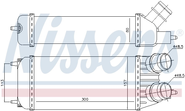 Intercooler Nissens FIAT SCUDO bus (270_