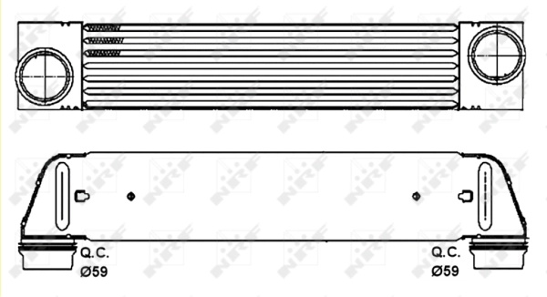 Intercooler NRF BMW 5 (E60) 2002-2010 - 30317
