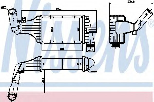 Intercooler OPEL ASTRA G combi (F35_) (1998 - 2009