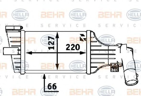 Intercooler OPEL ASTRA G hatchback F48 F08 HELLA 8ML376723181