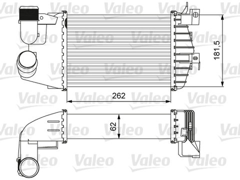 INTERCOOLER OPEL ASTRA H CLASSIC Hatchback (A04) 1.7 CDTI (L48) 110cp VALEO VAL818627 2009