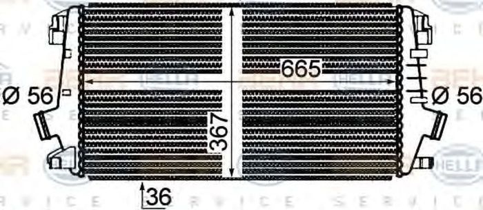 Intercooler OPEL CASCADA W13 HELLA 8ML376777281