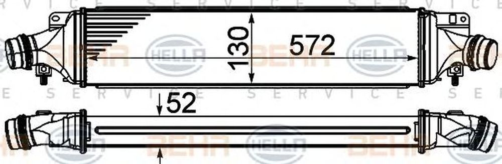 Intercooler OPEL CORSA D HELLA 8ML 376 910-061
