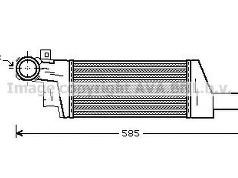 Intercooler OPEL TIGRA TwinTop AVA OL4404