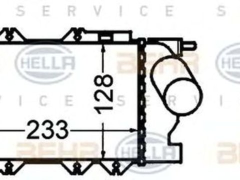 Intercooler OPEL VECTRA B hatchback 38 HELLA 8ML376776411