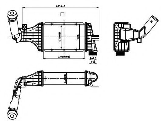 Intercooler OPEL ZAFIRA A (F75_) (1999 - 2005) NRF 30428