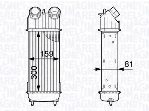 Intercooler PEUGEOT 106 II 1 MAGNETI MARELLI 351319202030