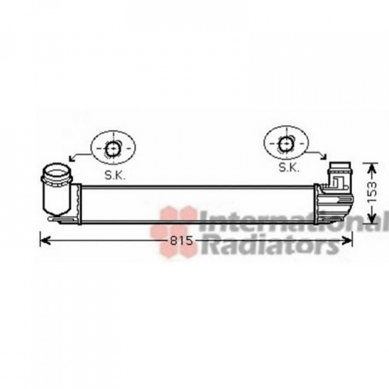 INTERCOOLER RENAULT MEGANE 2009->2012 Radiator intercooler 1,2 - 1,4TCE1,5DCi 655x90x80 PIESA NOUA ANI 2009 2010 2011 2012