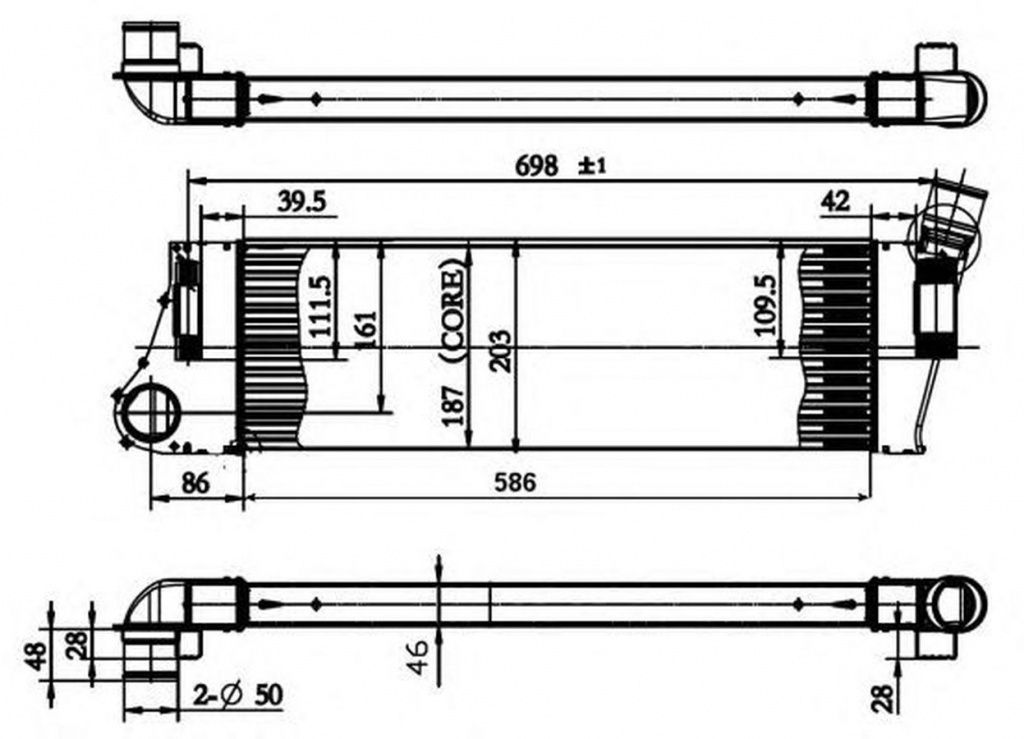 Intercooler RENAULT MEGANE II Coup-Cabriolet EM0 1 NRF 30899 PieseDeTop